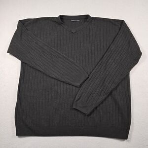 Consensus Sportwear Men's XL Black V-Neck Pullover Knit Sweater